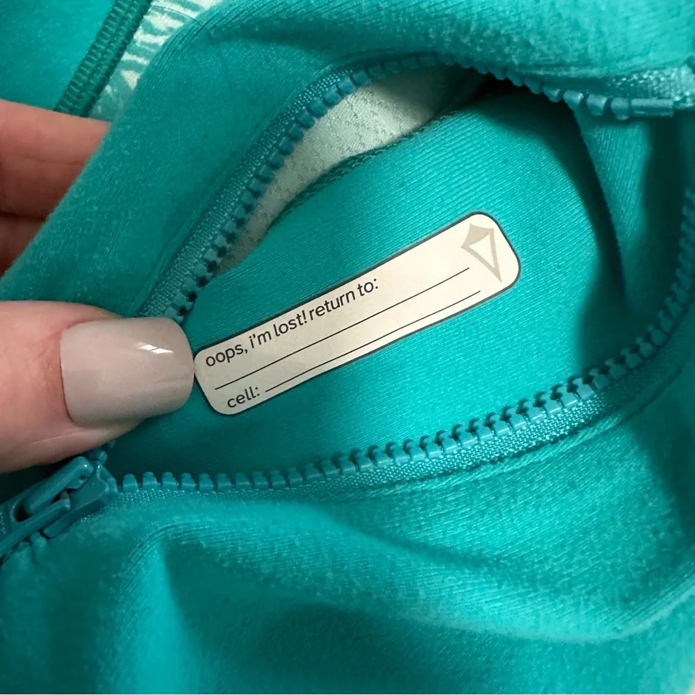 Ivivva Perfect Your Practice Jacket Teal Girl’s Size 10 Full Zip *Flawed